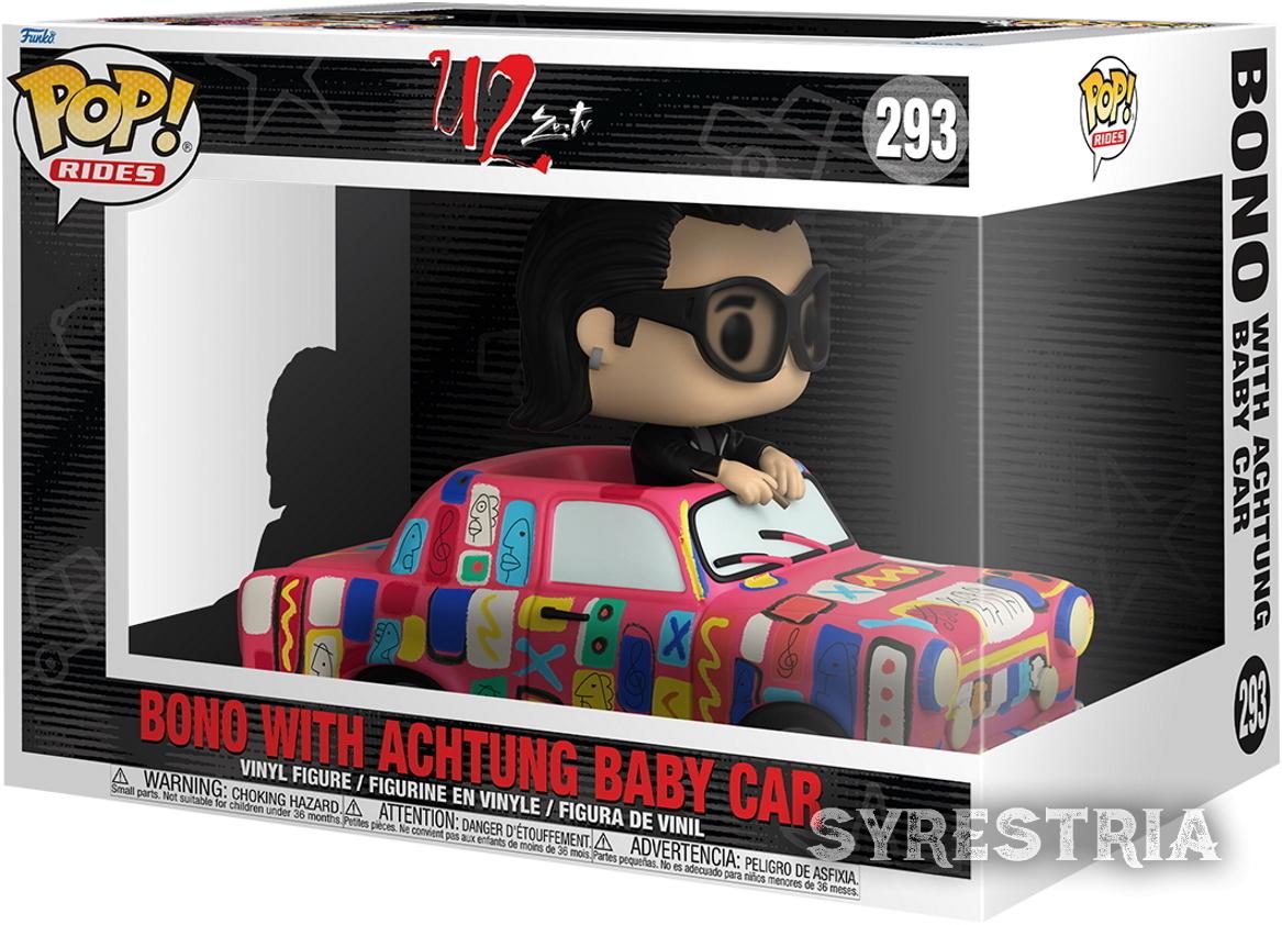 U2 Zoo TV - Bono With Achtung Baby Car 293 - Funko Pop! Rides Vinyl Figur