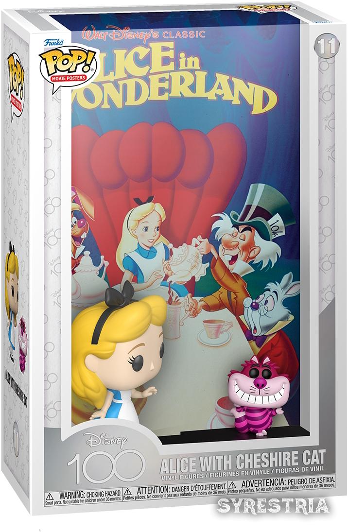 Disney 100 Alice in Wonderland - Alice With Cheshire Cat 11 - Funko Pop! Movie Posters