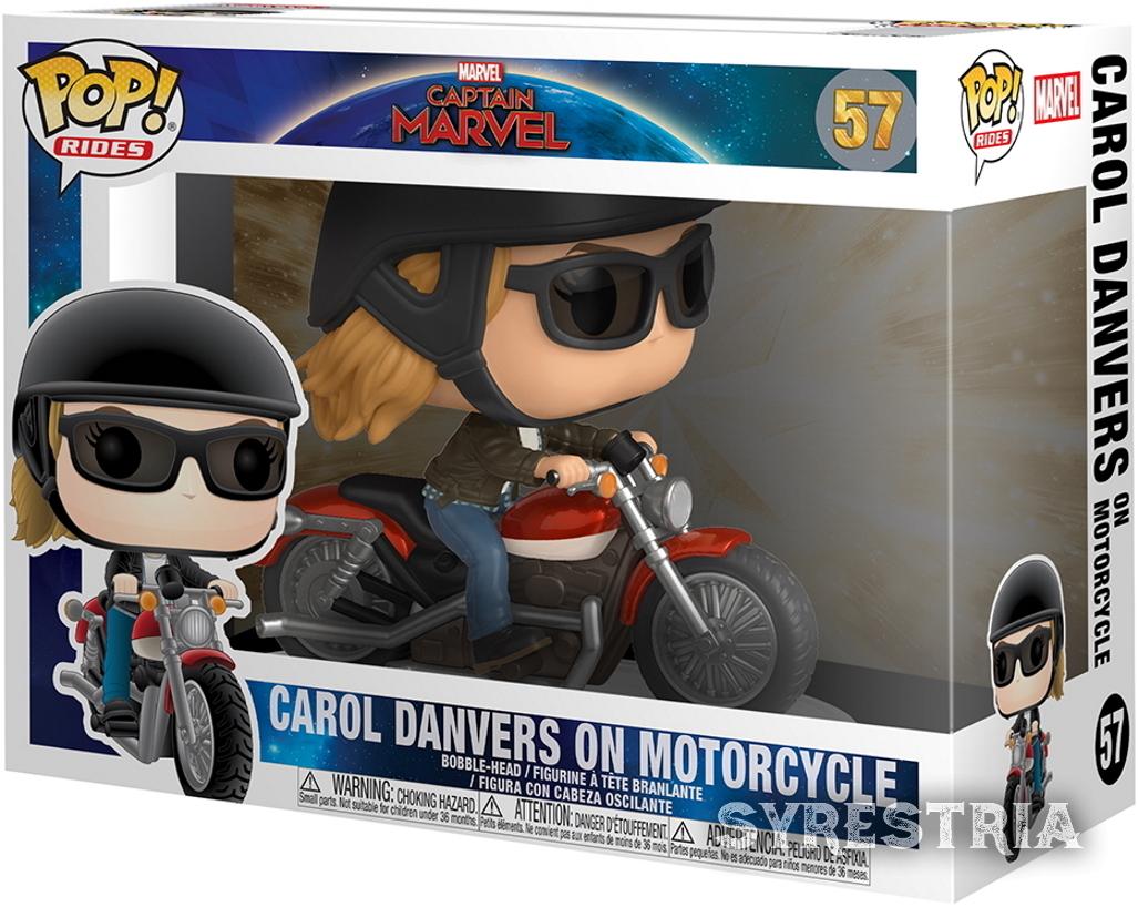 Captain Marvel - Carol Danvers on Motorcycle 57 - Funko Pop! - Vinyl Figur
