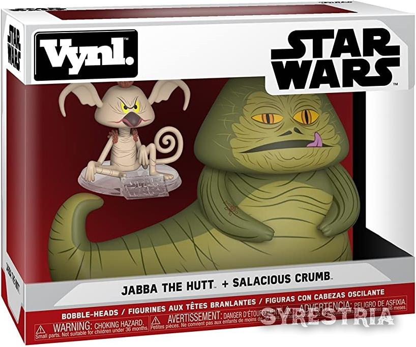 Star Wars - Jabba The Hutt + Salacious Crumb  - Funko Vynl Figur