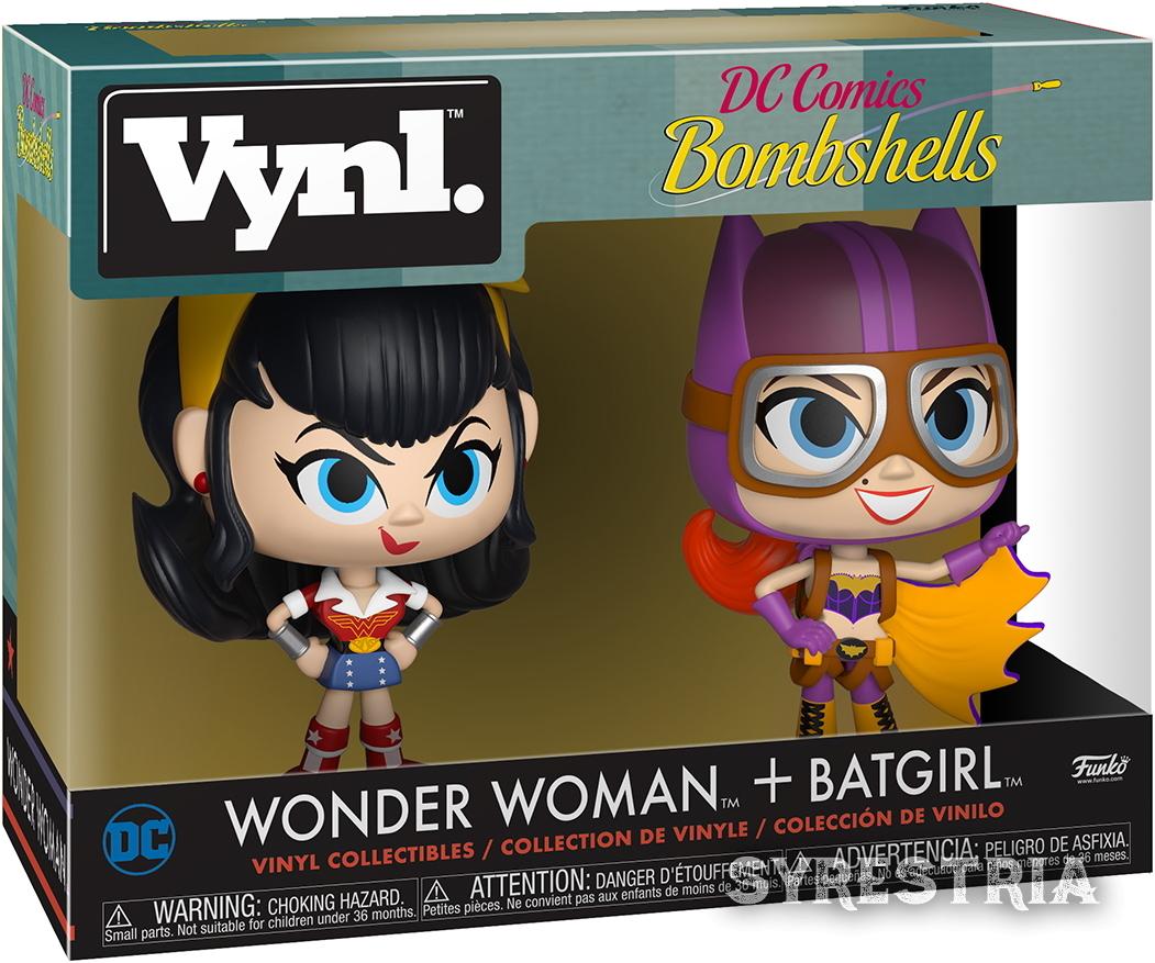 DC Comics Bombshells - Wonder Woman + Batgirl  - Funko Vynl Figuren