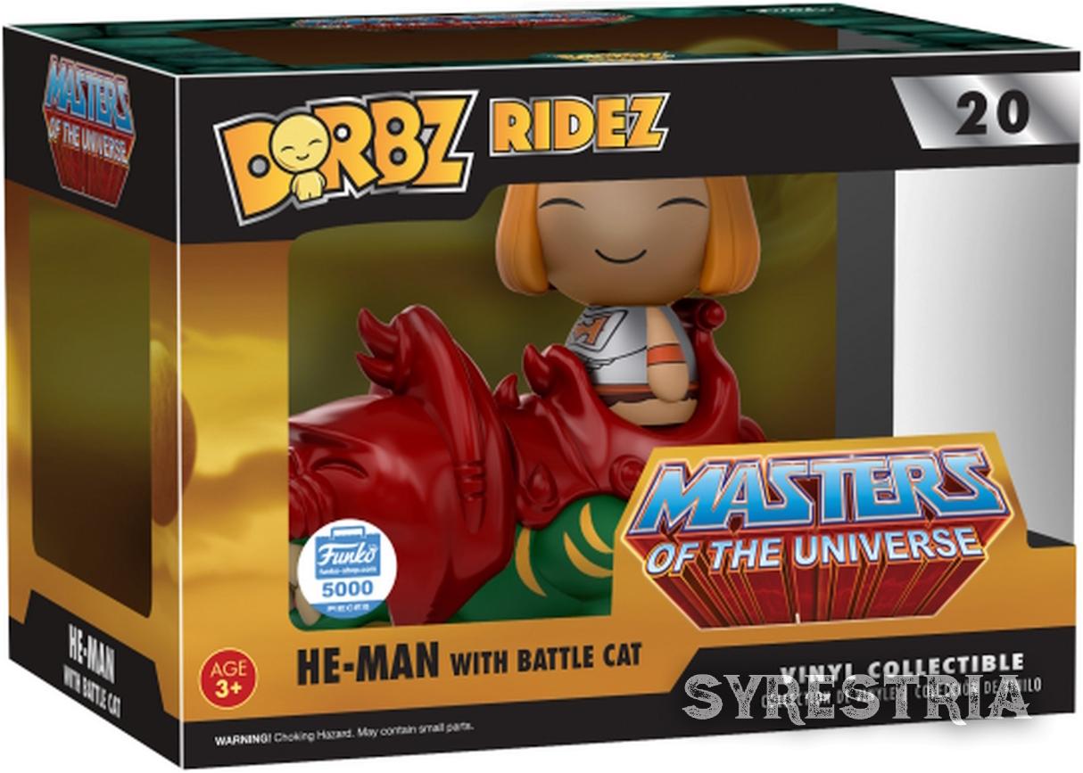 Masters of the Universe - He-Man with Battle Cat 20 5000 Piece Limit - Funko Dorbz Ridez Vinyl Figur
