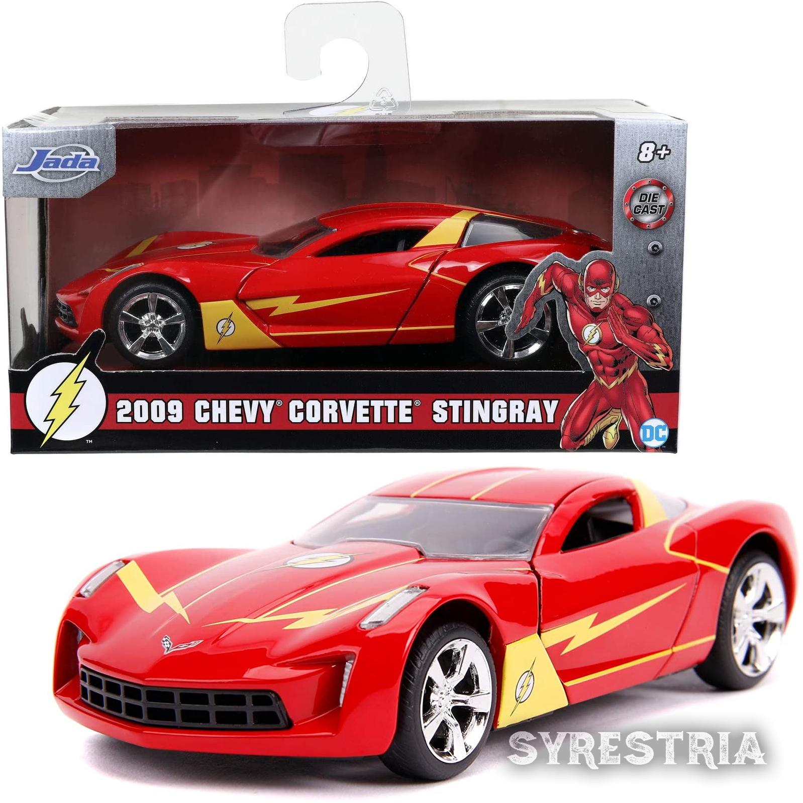 Jada Spielzeug Auto Flash 2009 Chevy Corvette Stingray DC Modellauto