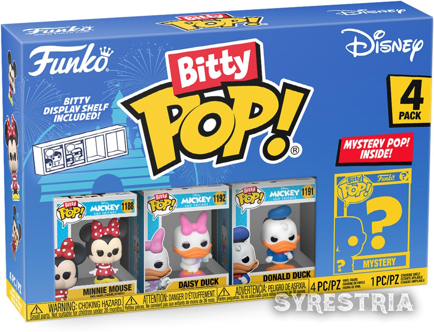 Disney Minnie Mouse Daisy Duck Donald 4er Pack - Bitty Pop! Funko