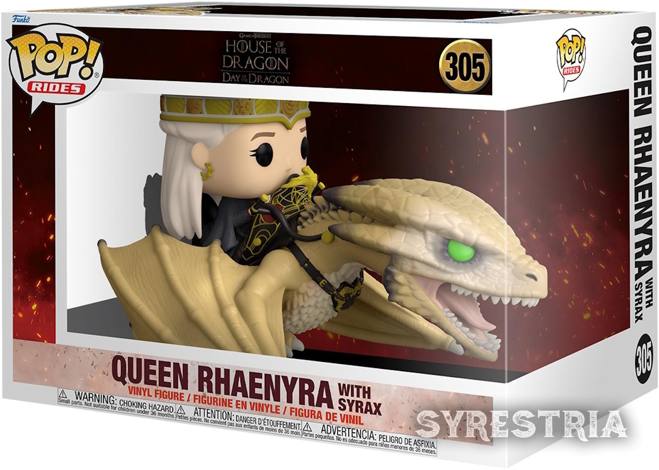 House Of The Dragon - Queen Rhaenyra With Syrax 305  - Funko Pop! Rides