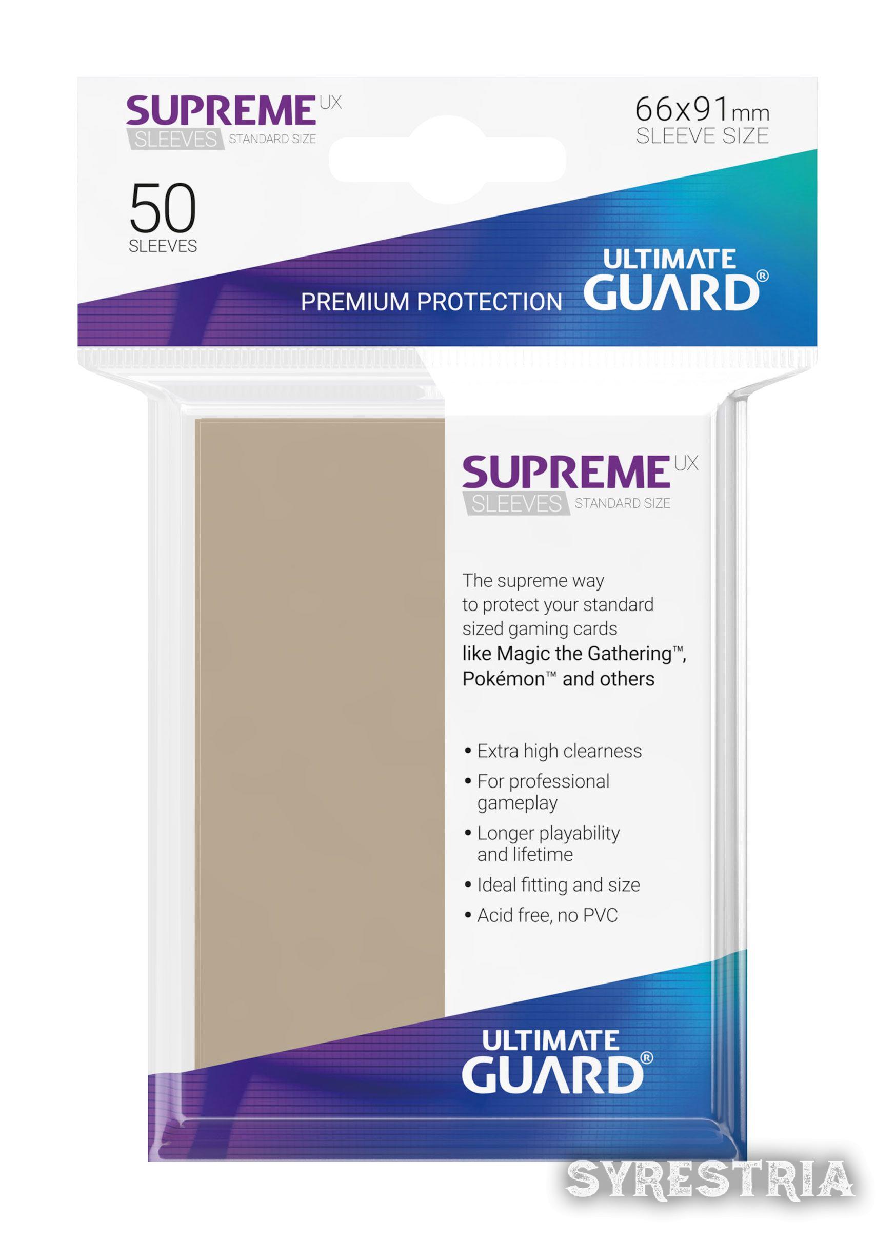 Ultimate Guard Supreme UX Sleeves Standardgröße Sand 50 Schutzhüllen