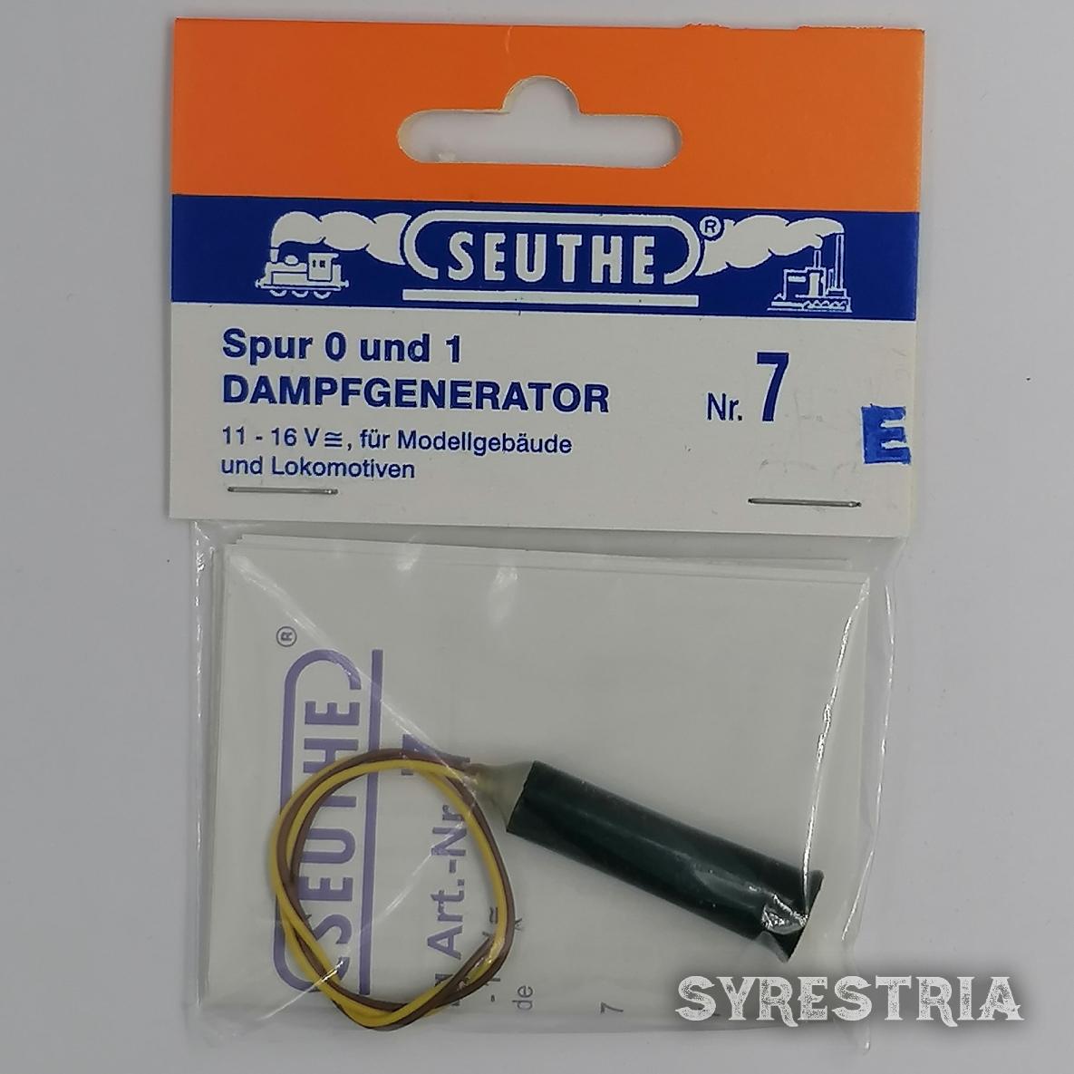 Seuthe Nr. 7 E Spur 0 / 1 11-16 Volt AC DC Dampfgenerator Rauchgenerator