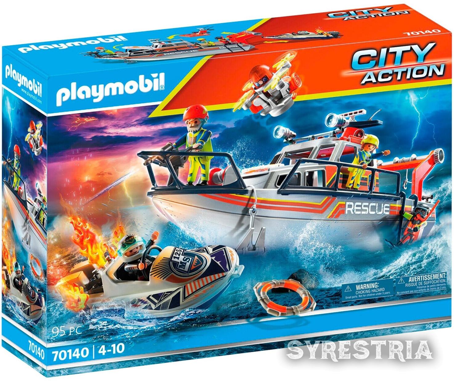 Playmobil Seenot: Löscheinsatz mit Rettungskreuzer 70140