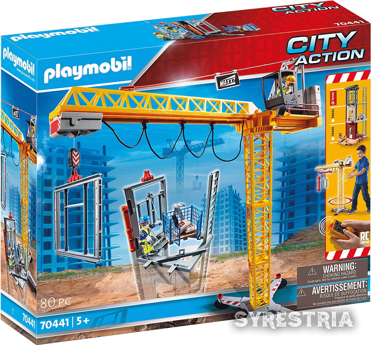 Playmobil RC-Baukran mit Bauteil 70441