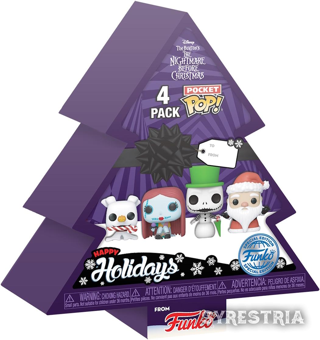 Nightmare before Christmas Pocket Pop! Vinyl Figuren 4er Pack Tree Holiday   -