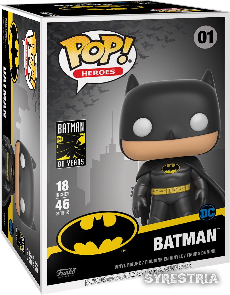 DC Heroes Batman 80th - Batman 01 Super Sized 18 Inch 48cm - Funko Pop! - Vinyl Figur