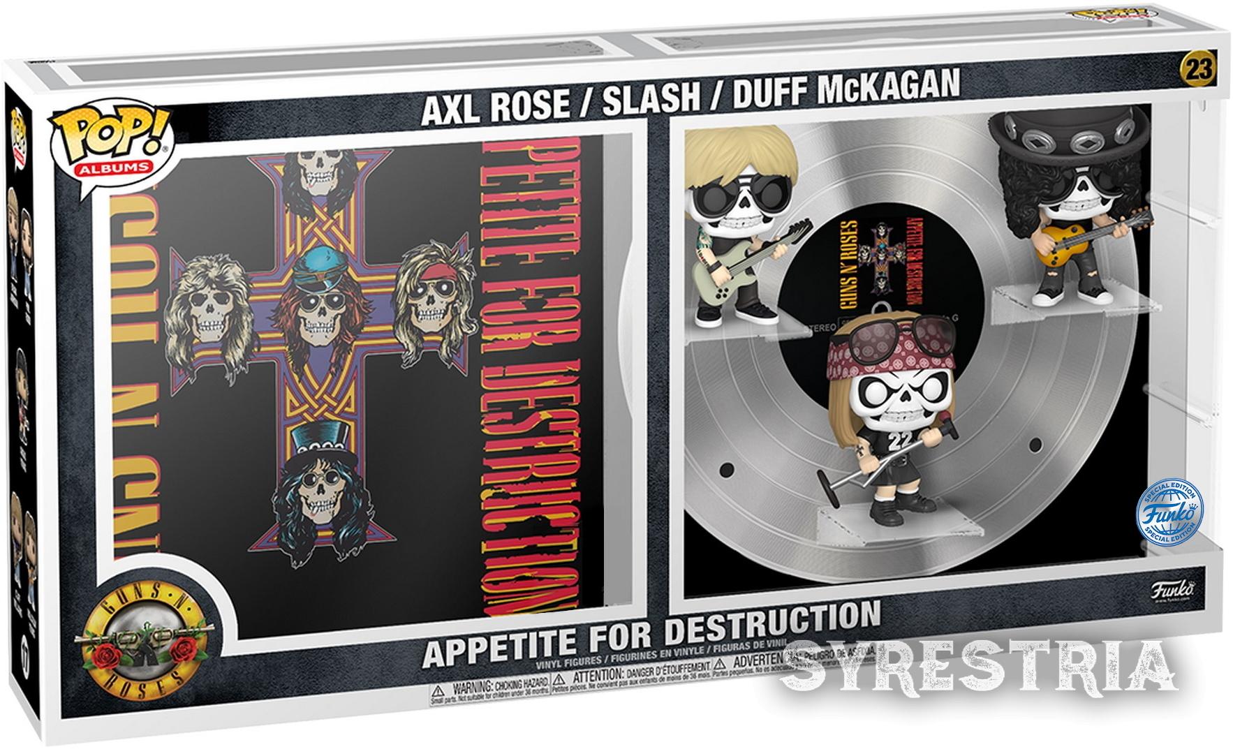 Appetite For Destruction - Axl Rose Slash Duff McKagan 23 Special Edition - Funko Pop! Albums - Vinyl Figur