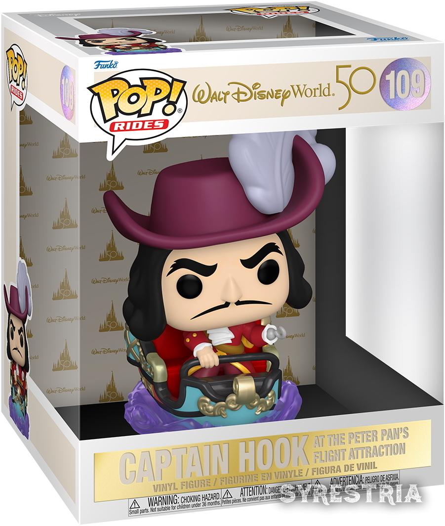 Disney World 50th Captain Hook at the Peter Pan's Flight Attraction 109 - Funko Pop! Rides - Vinyl Figur