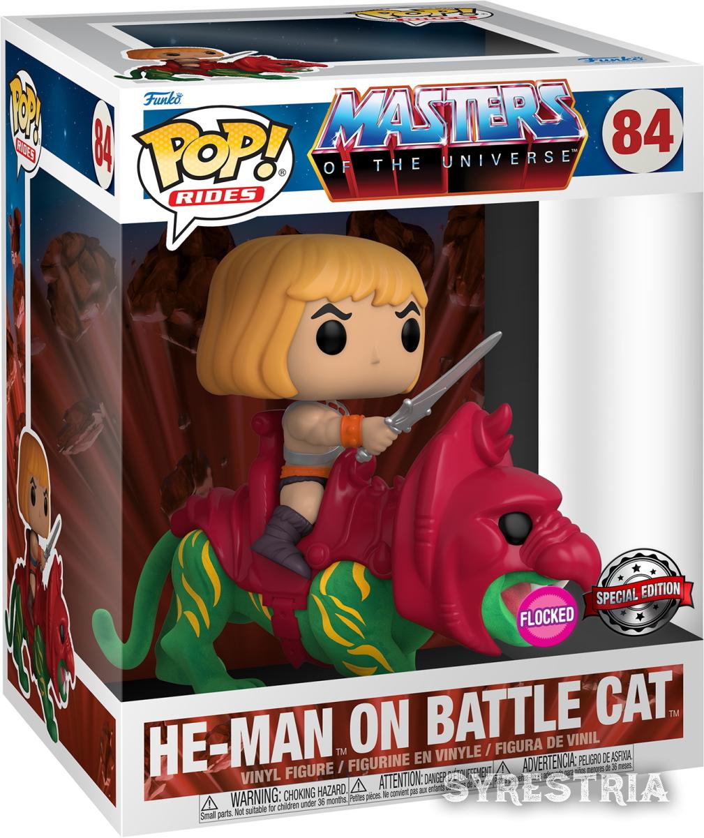 Masters of the Universe - He-Man on Battle Cat 84 Special Edition Flocked - Funko Pop! Rides - Vinyl Figur