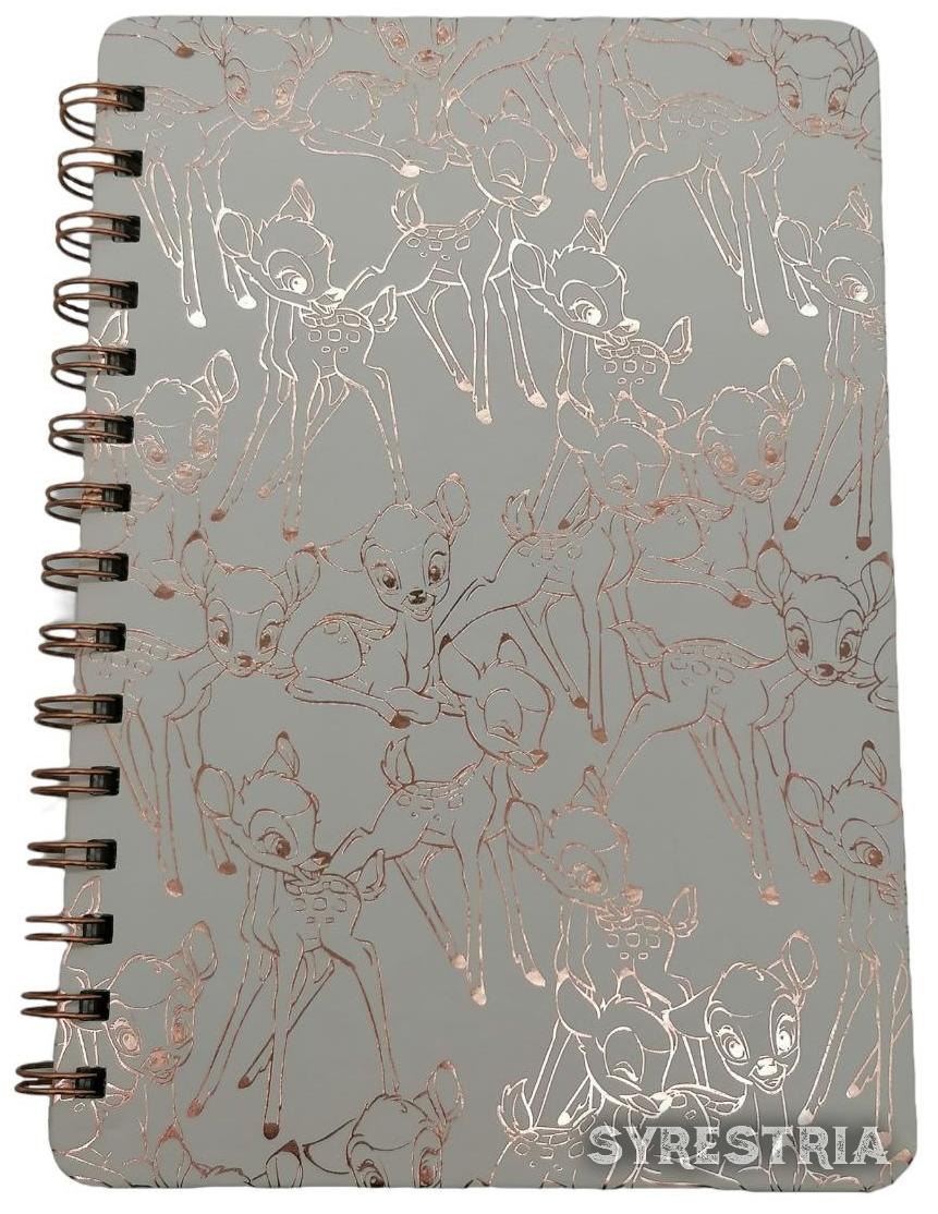 Notizbuch Notebook A5 80 Seiten liniert Bambi