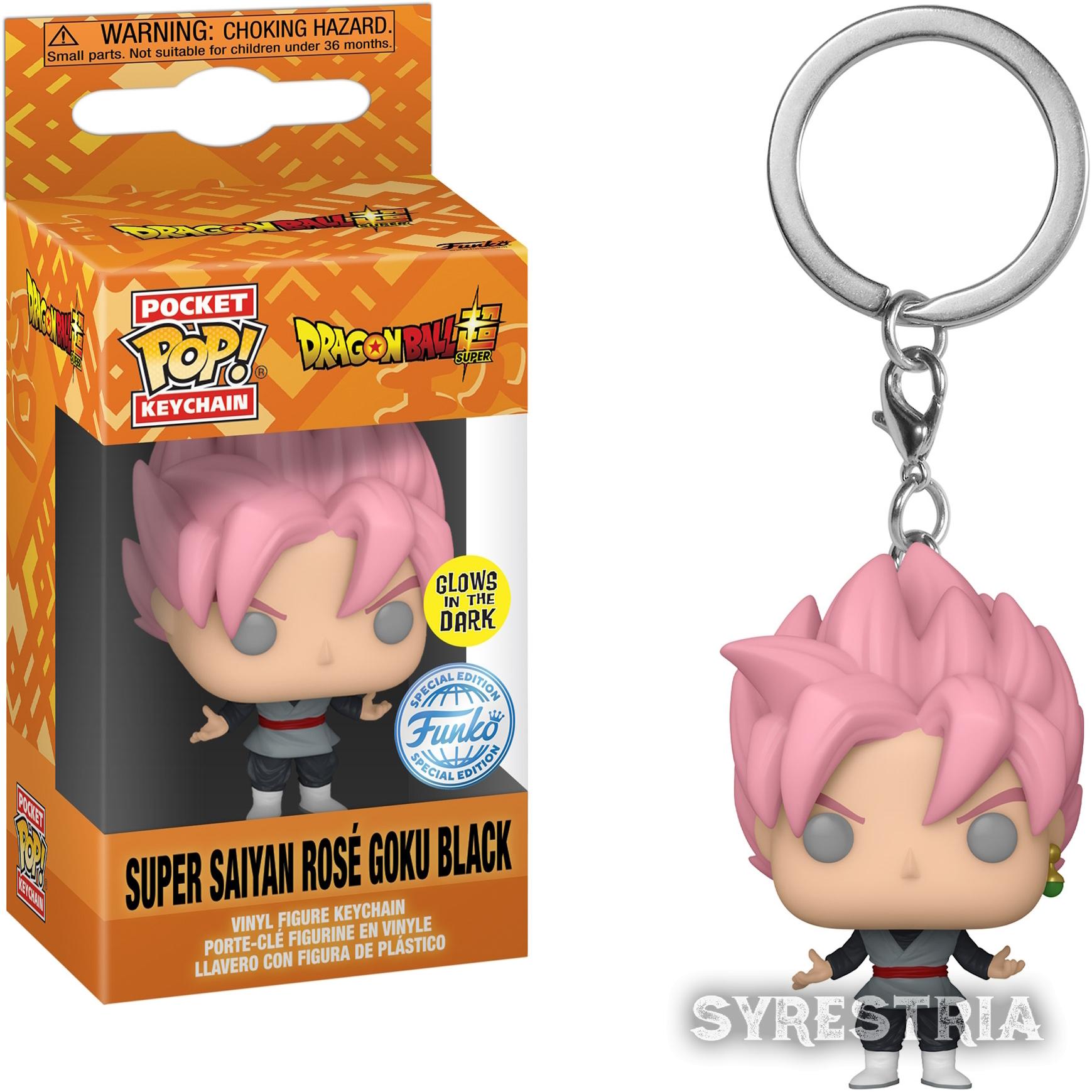 Dragon Ball Super - Super Saiyan Rosé Goku Black   Glows - Schlüsselanhänger Funko Pocket POP! Keychain