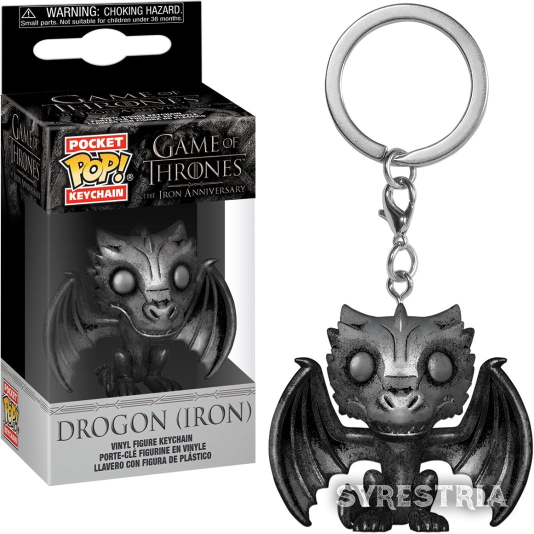 Game of Thrones - Drogon (Iron)  - Schlüsselanhänger Funko Pocket POP! Keychain