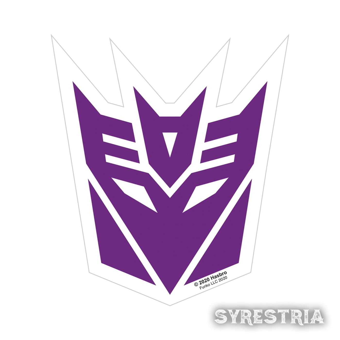 Transformers Purple Decepticon  - Funko Sticker Aufkleber