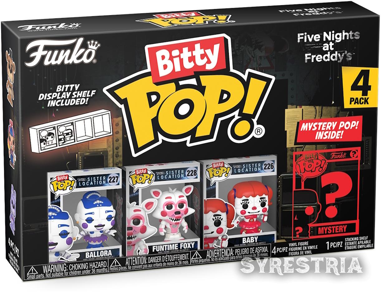 Five Night at Freddy's - Ballora Funtime Foxy Baby 4er Pack   - Bitty Pop! Funko