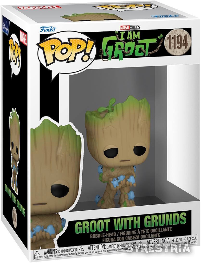 Marvel I am Groot - Groot with Grunds 1194  - Funko Pop! Vinyl Figur