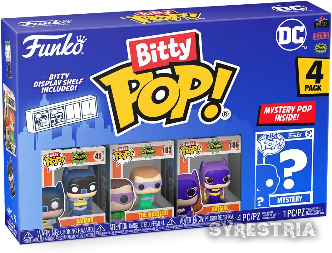 DC - Batman'66 The Riddler Batgirl 4er Pack - Bitty Pop! Funko