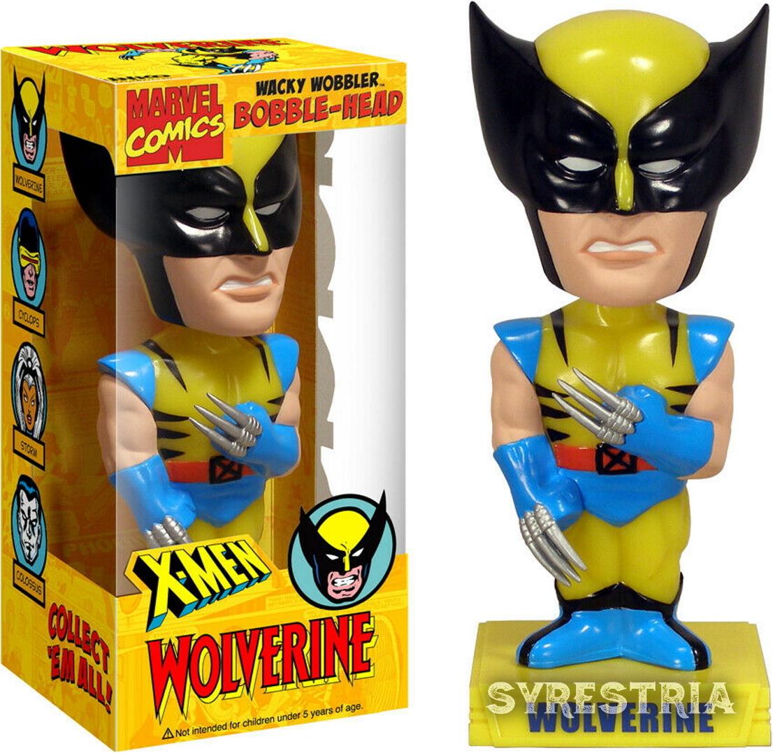 Marvel Wolverine Bobble-Head X-Men  - Funko Wacky Wobbler Bobble Head Wackelkopf
