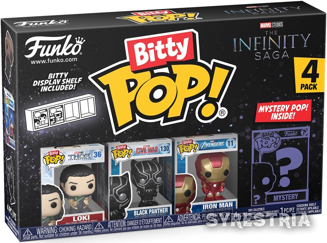Infinity Saga - Loki Black Panther Iron Man   - Bitty Pop! Funko