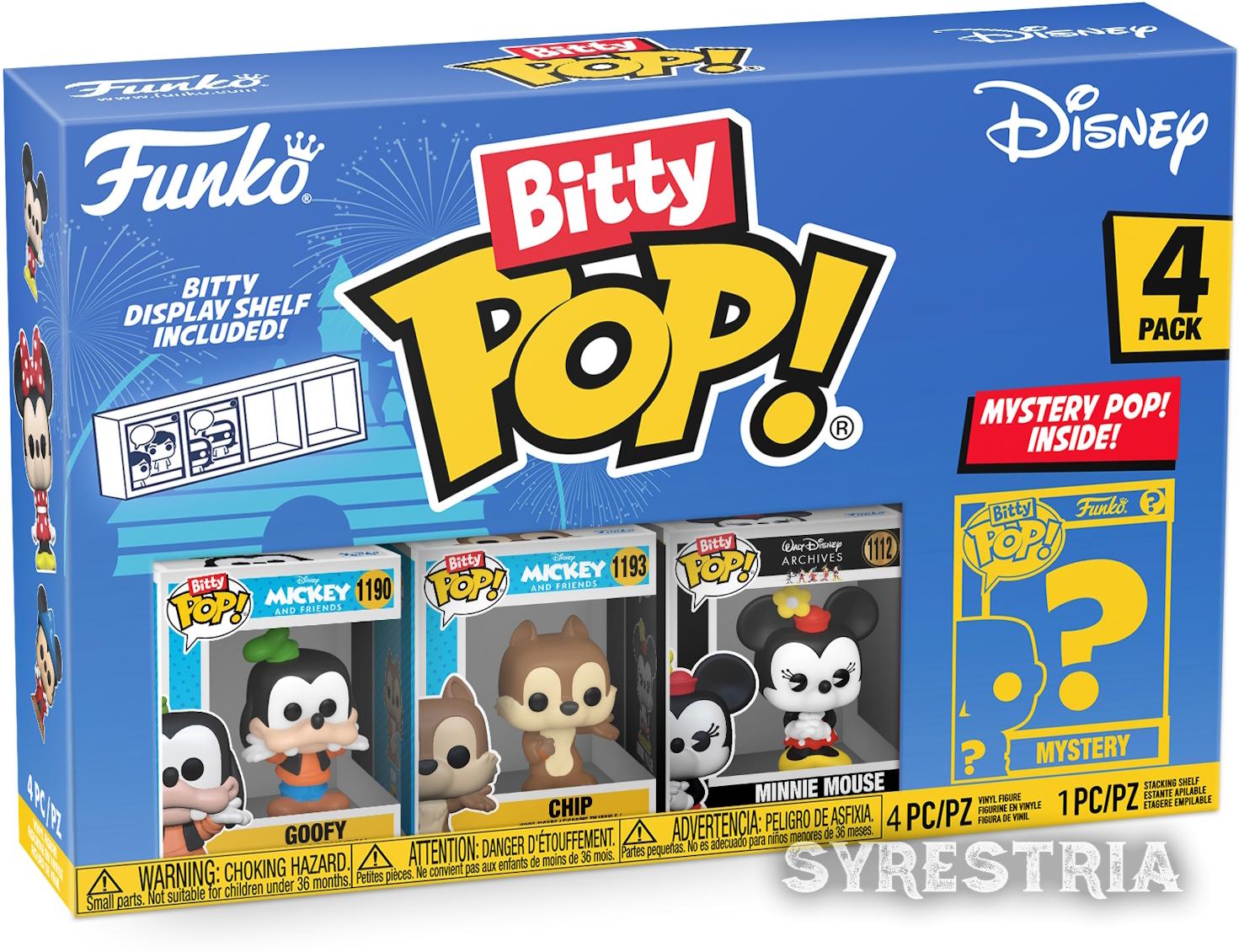 Disney Goofy Minnie Moise Pop 4er Pack - Bitty Pop! Funko
